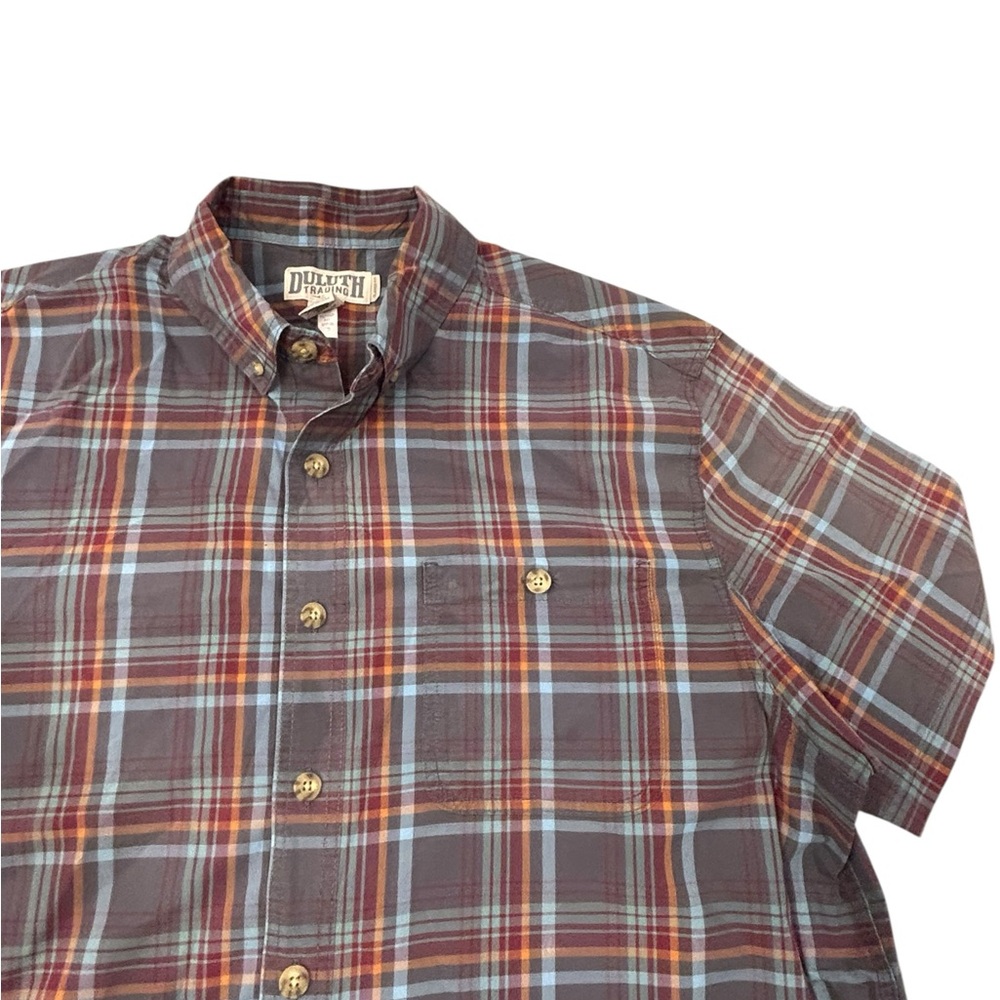 Duluth‎ Trading Co Men's Casual Plaid Shirt - XL Relaxed Fit Cotton